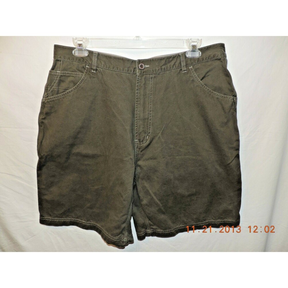 Men's Classic Carpenter Olive Green Carpenter Utility Shorts Size 40
